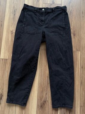 Eileen Fisher Black Lantern Jeans Petite